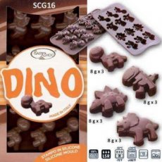 Chocoladevorm silicone Dino 40x33x1.6cm