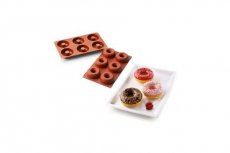 SIL26170W Bakvorm silicone Donuts 7,5/25xh2,8cm