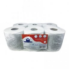 Handdoekrol papier 2-lagig per 6