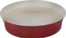 BER33135W Ovenschotel rond rood 25.5x6.5cm