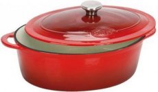 EMG862328 Kookpot gietijzer ovaal 27x21cm - 4l