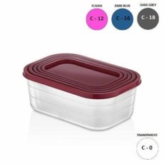 Set van 5 bewaardozen 880-1250-1800-2500-3500ml